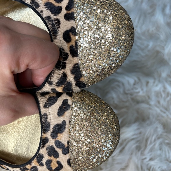 💫 Sperry Cheetah & Gold Sparkle Flats 💫 - Picture 4 of 6